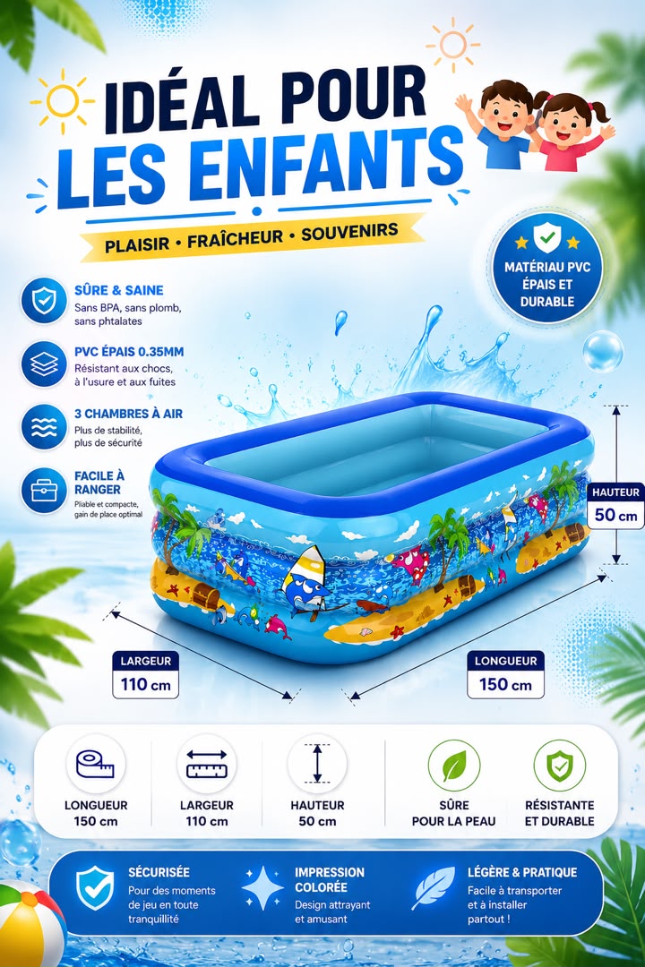 Piscine gonflable Portable, plein air, jardin flottant